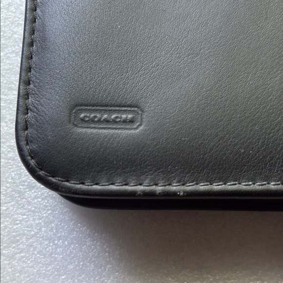 Coach Vintage Black Leather Travel Tie Case - Picture 3 of 7